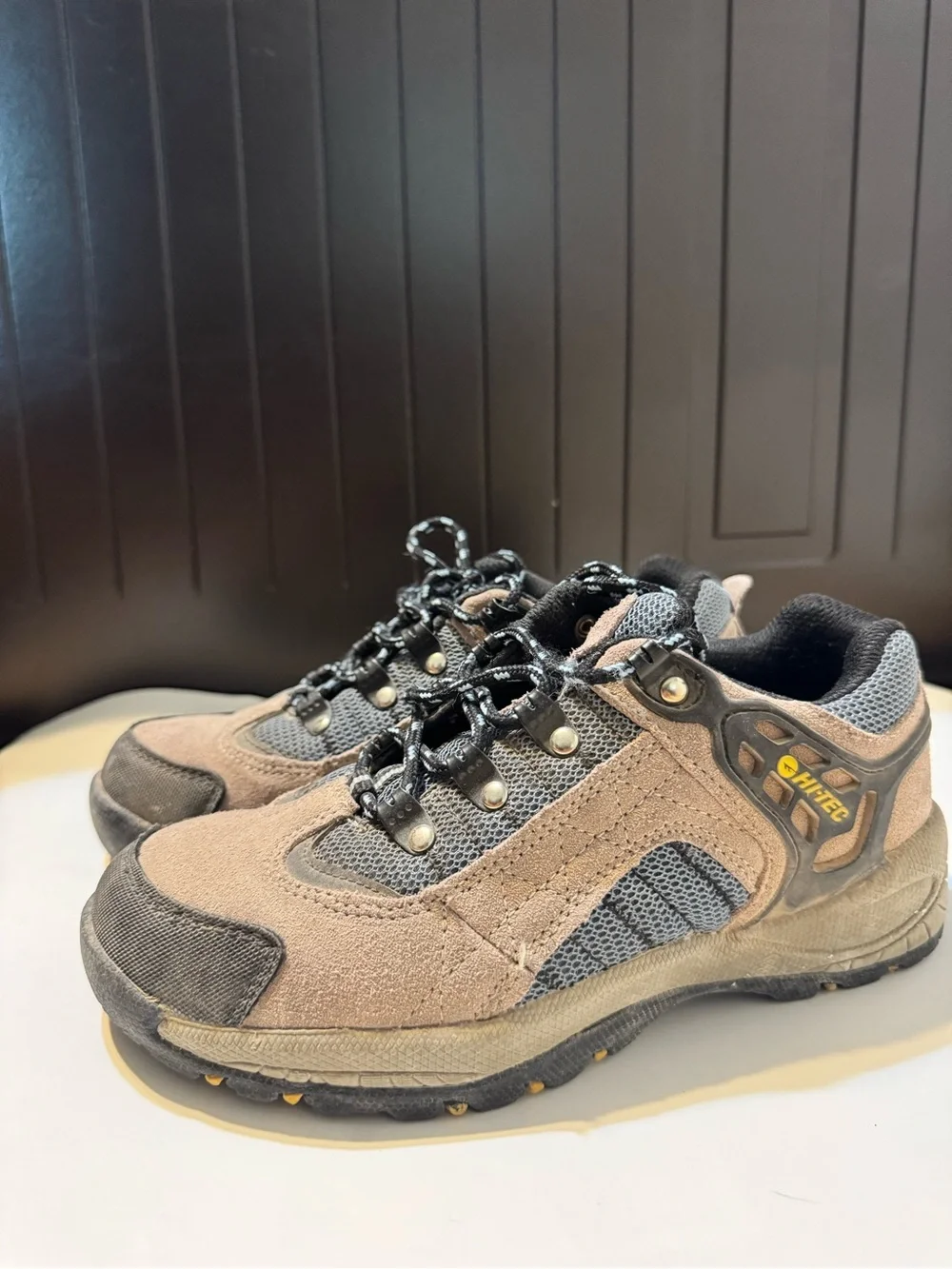 Hi-Tec Tan and Gray Trail Walking Shoes